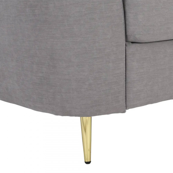 42521 GARNET FABRIC SOFA 1/S GY, 98X88X89CM