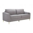 42520 GARNET FABRIC SOFA 3/S GY, 201X88X89CM