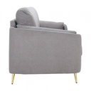 42520 GARNET FABRIC SOFA 3/S GY, 201X88X89CM