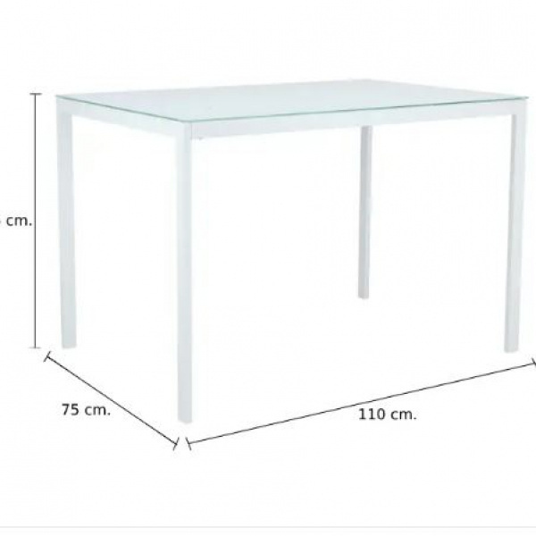 42347 HENRY DINING TABLE 110CM WT 110X75X73.6CM