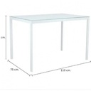 42347 HENRY DINING TABLE 110CM WT 110X75X73.6CM