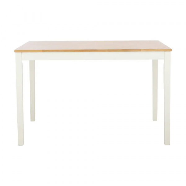 42527 MOZZARELLA DINING TABLE 120CM NT/WT, 120X75X75CM