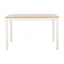 42527 MOZZARELLA DINING TABLE 120CM NT/WT, 120X75X75CM