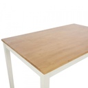 42527 MOZZARELLA DINING TABLE 120CM NT/WT, 120X75X75CM