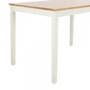 42527 MOZZARELLA DINING TABLE 120CM NT/WT, 120X75X75CM