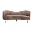 42539 JOHANNES FABRIC SOFA 3/S BN, 214X19X84CM