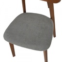 42523 MICHELL/L WOOD DINING SET (1T+4C) TK/GY, 110X126X73.5CM
