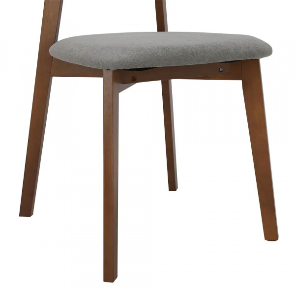 42523 MICHELL/L WOOD DINING SET (1T+4C) TK/GY, 110X126X73.5CM