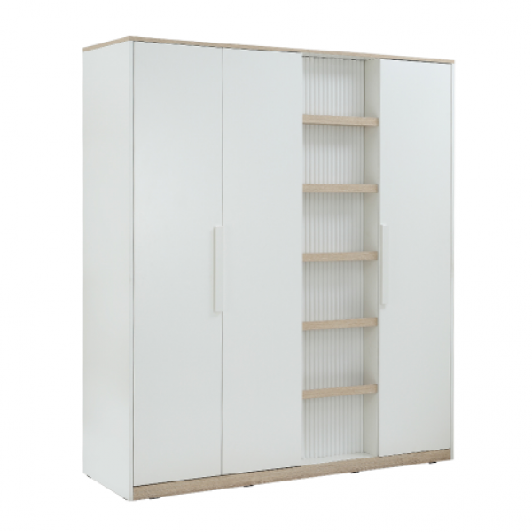 42530 MINIMAL WARDROBE 4DR WT/LO15, 180X59.7X21