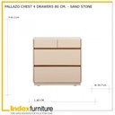51530 PALLAZO-P CHEST DRAWER 80CM SS