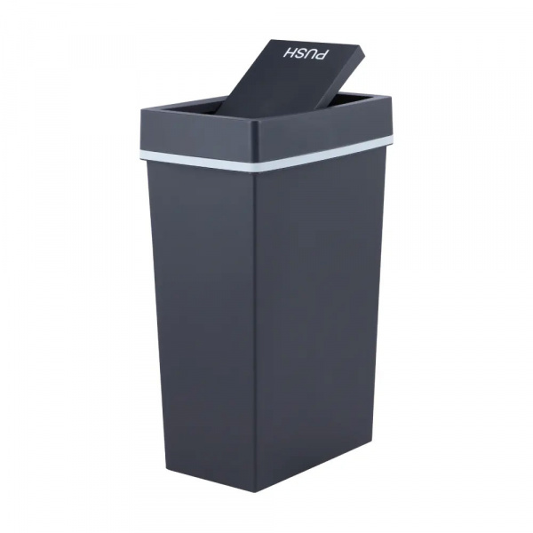 42514 SLIM SWING BIN 40LITRE BK, 24.8X38X60.7 CM