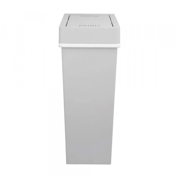 42513 SLIM SWING BIN 40 LITRE GY, 24.8X38X60.7CM