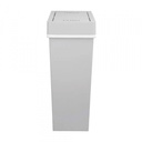 42513 SLIM SWING BIN 40 LITRE GY, 24.8X38X60.7CM