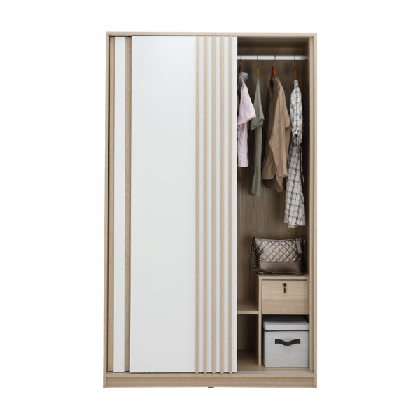 42545 VARA SLIDING DR 120 CM L015/WT, 120X60X200CM
