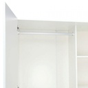 42508 VASIM 2 DOOR WARDROBE WT, 100 X 58.6 X 200CM