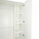 42508 VASIM 2 DOOR WARDROBE WT, 100 X 58.6 X 200CM