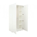 42508 VASIM 2 DOOR WARDROBE WT, 100 X 58.6 X 200CM