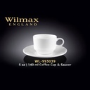 30198 WILMAX 5 OZ/140ML COFFEE CUP & SAUCER 6X48CTN WL-993039