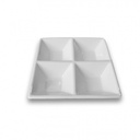 30140 WILMAX DIVIDED SQUARE DISH 6"/15CM 6X36CTN WL-992017