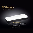 30139 WILMAX SUSHI/CANAPE DISH 14"/35.5CM 3X18CTN WL-992016