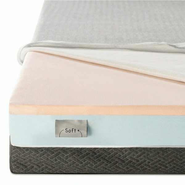 19444 DUROFLEX MATTRESS LIVEIN ADAPT ADJUSTABLE FIRMNESS 78"X42"X6"