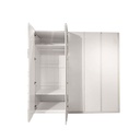 61017 WARDROBE 5DOOR SGY WD148 WHITE HIGH GLOSS/  WHITE WASH