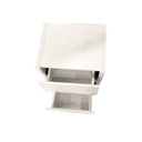 61018 NIGHT STAND 2DRAWER SGY NS069 WHITE HIGH GLOSS/  WHITE WASH