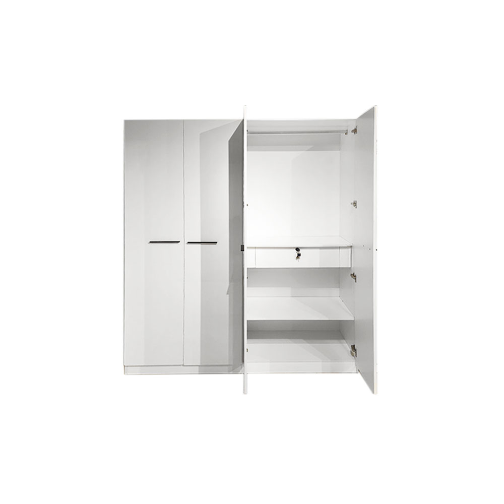 39274 Wardrobe 4 Door  BS-1200A White