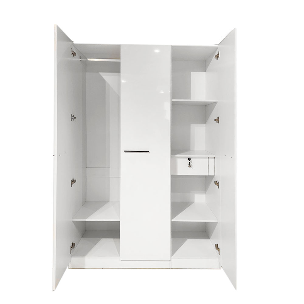 39277 Wardrobe 3Door  BS-1200A White