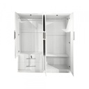 39217 Wardrobe 4 Door 2 Drawer White VTF PT42H (PU)