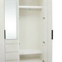 40395 MAXI WARDROBE5DRS WOOD+MIRROR WT#01 