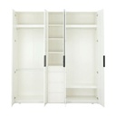 40395 MAXI WARDROBE5DRS WOOD+MIRROR WT#01 