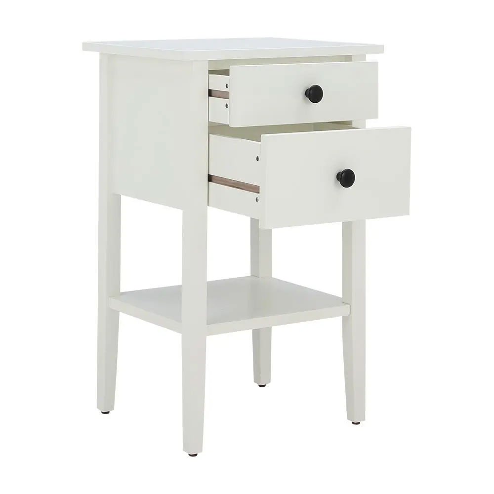 42534 SANTORINI NIGHT TABLE WT, 41X35X65CM