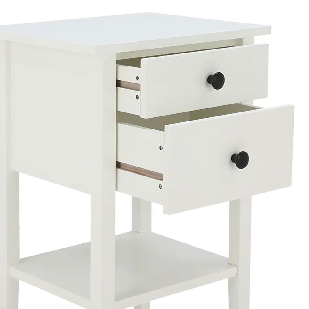 42534 SANTORINI NIGHT TABLE WT, 41X35X65CM