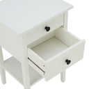 42534 SANTORINI NIGHT TABLE WT, 41X35X65CM