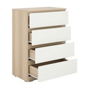40405 VOW-P CHEST OF 4 DRAWERS LO15/WT 