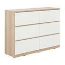 40404 VOW-P CHEST OF 6 DRAWERS LO15/WT 