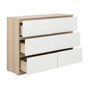 40404 VOW-P CHEST OF 6 DRAWERS LO15/WT 