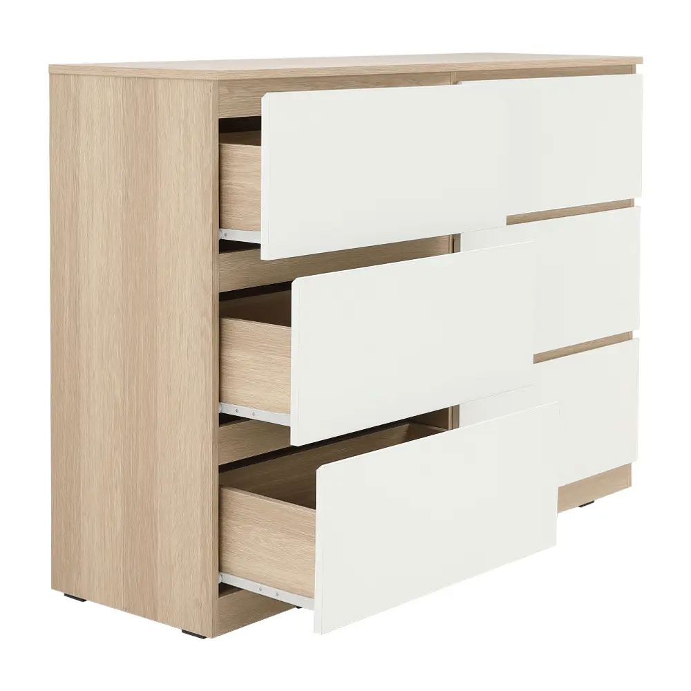40404 VOW-P CHEST OF 6 DRAWERS LO15/WT 