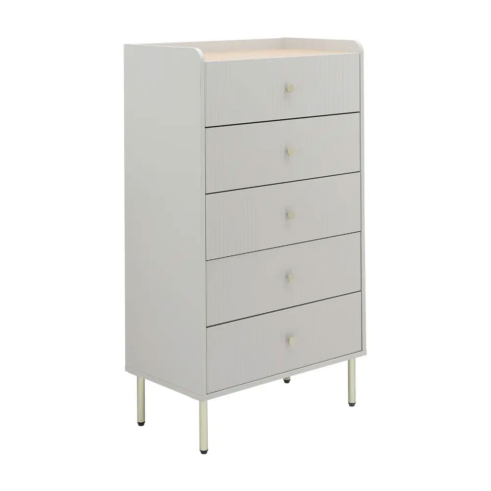 40406 SEOUL CHEST OF 5 DRAWERS70 CM GY 