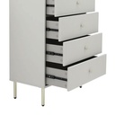 40406 SEOUL CHEST OF 5 DRAWERS70 CM GY 