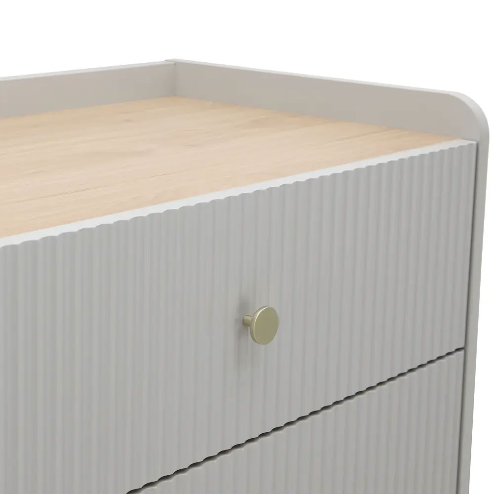 40406 SEOUL CHEST OF 5 DRAWERS70 CM GY 
