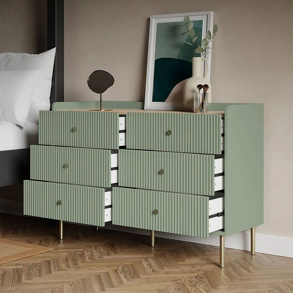 40409 SEOUL CHEST OF 6 DRAWERS 120 CM GN 