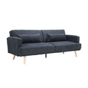 40418 HANA FABRIC SOFA BED 3 S DGY 