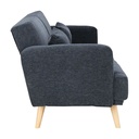 40418 HANA FABRIC SOFA BED 3 S DGY 