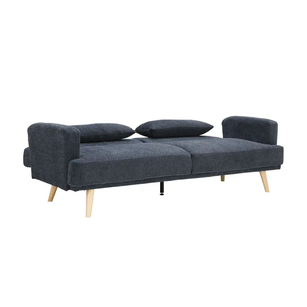 40418 HANA FABRIC SOFA BED 3 S DGY 
