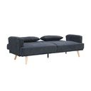 40418 HANA FABRIC SOFA BED 3 S DGY 