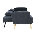 40418 HANA FABRIC SOFA BED 3 S DGY 