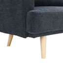 40418 HANA FABRIC SOFA BED 3 S DGY 