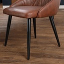 40388 TOVE DINING CHAIR BK/BN 